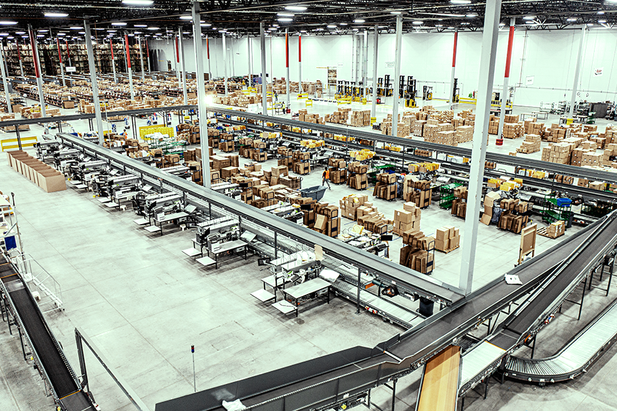 inside of a food & beverage warehouse